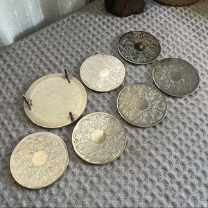 Silver Plated Stacking Coasters